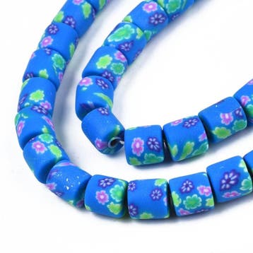 20 x handgemaakte polymeer klei kralen bloem Royal Blue 6..., Ophalen of Verzenden, Nieuw, Kraal