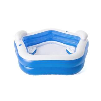Opblaasbaar zwembad | Bestway | 213 x 207 x 69 cm, Tuin en Terras, Zwembaden, Nieuw, Verzenden