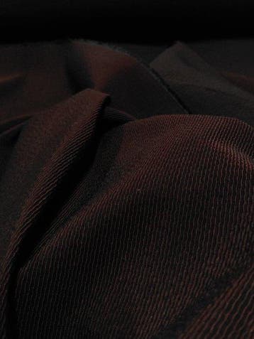 Nero Notte & Rosso Fumé – Tessuto LLG - Meubelstof - 535 cm