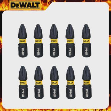 DEWALT PH2 Impact Bits Set - 25mm Schroefbits voor Elektrisc, Verzenden, Nieuw