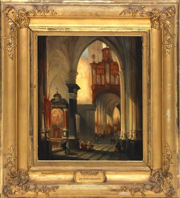 Jan Baptist Tetar van Elven (1805-1879), Kerkinterieur
