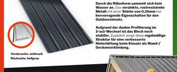 Trapezium Dakplaten 14 Stuks Antraciet Metaal 110x46cm, Verzenden, Nieuw