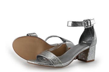 Sacha Sandalen in maat 40 Zilver, Kleding | Dames, Schoenen, Overige kleuren, Verzenden, Sandalen of Muiltjes, Zo goed als nieuw