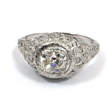 Ring - 18 karaat Witgoud - 1.50ct. tw. Diamant (Natuurlijk), Nieuw