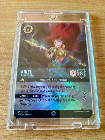 Ravensburger - 1 Card - Disney Lorcana - Ariel 220/204 - EN, Verzamelen, Nieuw