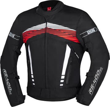 IXS RS-400-ST 3.0 Waterdichte Zwart Wit Rood Textiele, Nieuw met kaartje, Jas | textiel, IXS, Heren