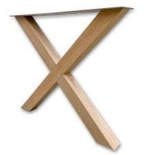 Houten X Poot | X Poot-onderstel | Tafelonderstel | 2 stuks, Ophalen of Verzenden, Nieuw