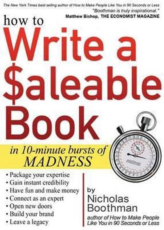 How to Write a Saleable Book 9781681020020 Nicholas Boothman, Boeken, Taal | Engels, Gelezen, Verzenden