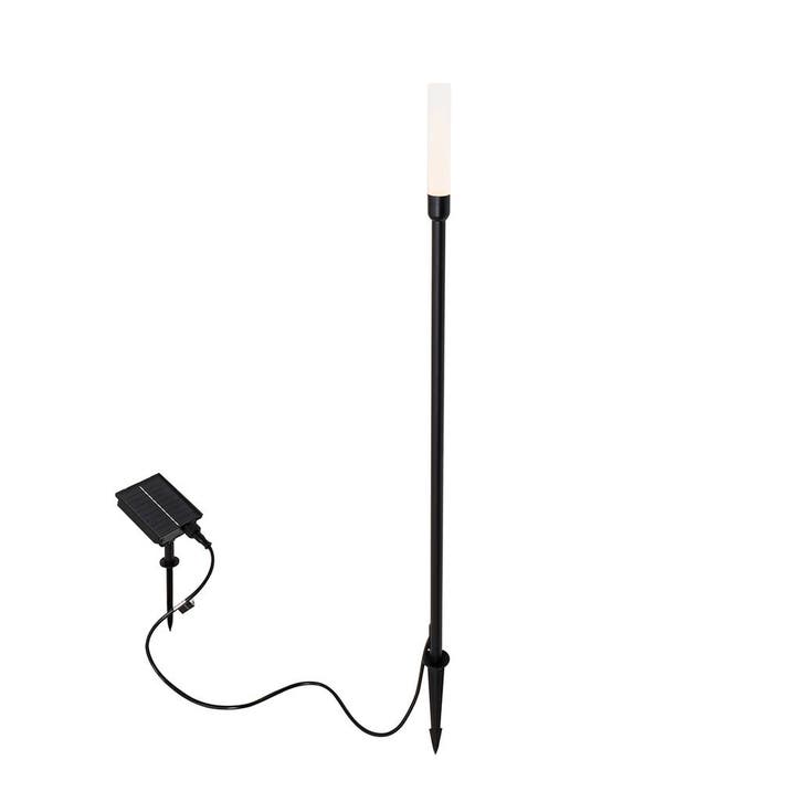 Buiten vloerlamp zwart incl. LED oplaadbaar en solar - Barry, Huis en Inrichting, Lampen | Tafellampen, Nieuw, Verzenden