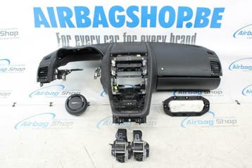 Airbag set Dashboard zwart wit zwart stiksel Jaguar F-Type, Gebruikt, Jaguar