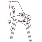 24goodz Set van 2 Eetkamerstoelen - Ergonomisch Ontwerp - Mu, Huis en Inrichting, Stoelen, Verzenden, Nieuw