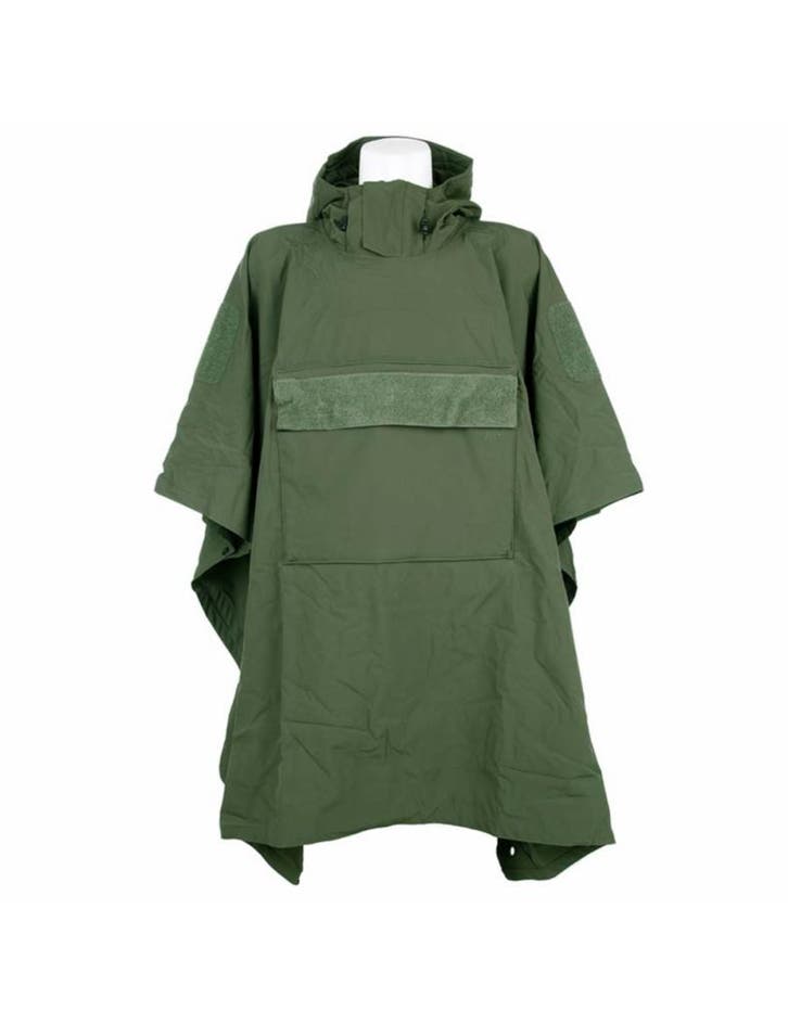101 Inc poncho Outbreak - One Size - Soft Shell - Groen, Caravans en Kamperen, Regenkleding, Nieuw, Verzenden