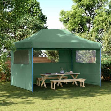 vidaXL Partytent 279 x 410 x 315 cm Groen Oxford Stof, Verzenden, Nieuw, Partytent
