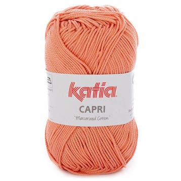 Katia Capri - 82139 pasteloranje - Katoen Garen, Hobby en Vrije tijd, Breien en Haken, Ophalen of Verzenden, Nieuw