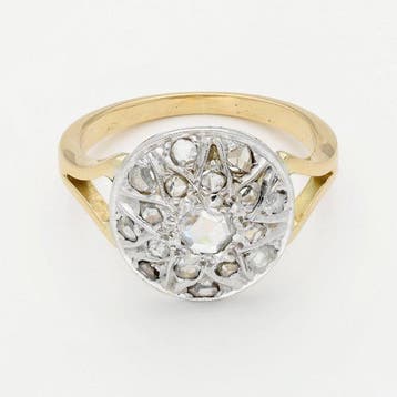 Ring - 18 karaat Geel goud Diamant (Natuurlijk), Nieuw