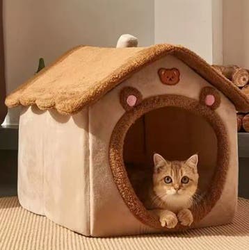 Knus Honden en Katten Huisje - 50cm - Nieuw - Berenhuis, Verzenden, Nieuw, Pluche