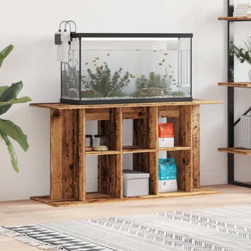 vidaXL Aquariumstandaard 120x40x60 cm bewerkt hout oud, Verzenden, Nieuw