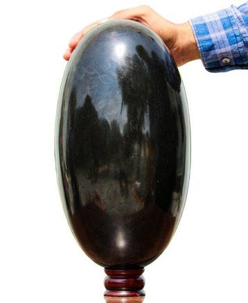 KAMR GEM – Monumentale 16,75 kg Zwarte Toermalijn Shiva