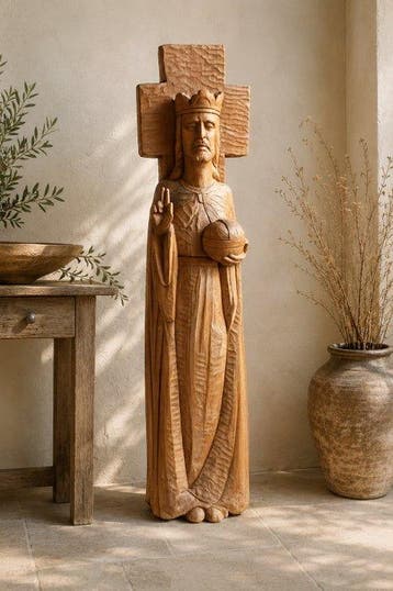 Herman Cornelis (1915-1997) - sculptuur, Christ Roi - XL -
