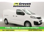 Opel Vivaro-e 75 kWh L3H1  VERWACHT!!  Snelladen  Airco, Auto's, Automaat, Wit, Elektrisch, Opel