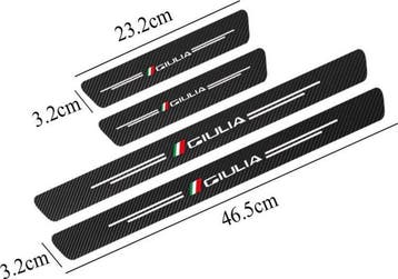 Alfa Romeo dorpel bescherm sticker Giulia 4 deurs, Nieuw