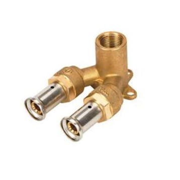 Henco muurplaat binnendraad dubbel 26 x 1/2x 26 mm, Verzenden, Nieuw