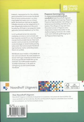Communicatie handboek 9789001863029 Wil Michels, Boeken, Verzenden, Zo goed als nieuw, Wil Michels