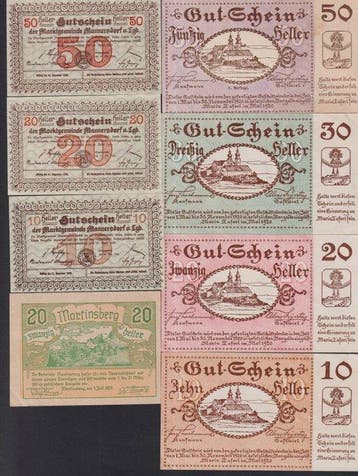 Oostenrijk. - 100 Notgeldscheine 1920s (Zonder, Postzegels en Munten