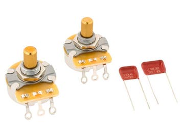 Fender Telecaster solid shaft potmeter and capacitor kit, Verzenden, Nieuw