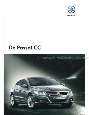 2008 VOLKSWAGEN PASSAT CC BROCHURE NEDERLANDS, Nieuw, Volkswagen, Author
