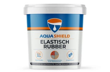 Aquashield Aquashield elastisch rubber 5 kg, zwart, emmer, Verzenden, Nieuw