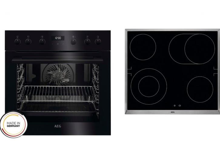 AEG TEAMHBLAC2 - Elektrisch Fornuis - 8 soorten verwarming -, Witgoed en Apparatuur, Kookplaten, Zo goed als nieuw, Verzenden