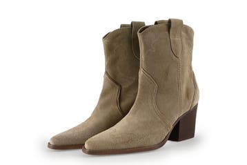 Manfield Cowboy laarzen in maat 38 Beige, Verzenden, Beige, Zo goed als nieuw, Manfield