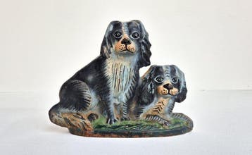 Deurstopper - Gietijzer - Spanielhonden, 2,5 kg, Antiek en Kunst, Curiosa en Brocante