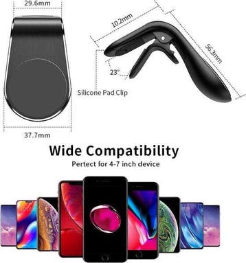 Telefoonhouder auto – Magnetisch – Ventilatierooster Clip –, Ophalen of Verzenden, Nieuw