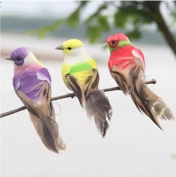 Kunstmatige Vogel Decoratie Realistisch Veer Vogel Ornament, Verzenden, Nieuw