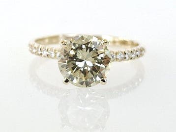 Verlovingsring - 14 karaat Geel goud - 1.64ct. tw. Diamant