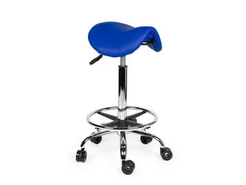 Kapperskruk Blauw - Hoge uitvoering met Voetsteun, Huis en Inrichting, In hoogte verstelbaar, Nieuw, Kunststof