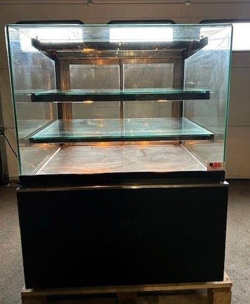 Warmhoudvitrine Recht glas, B91 x D83,5 x H118cm, 230Volt,