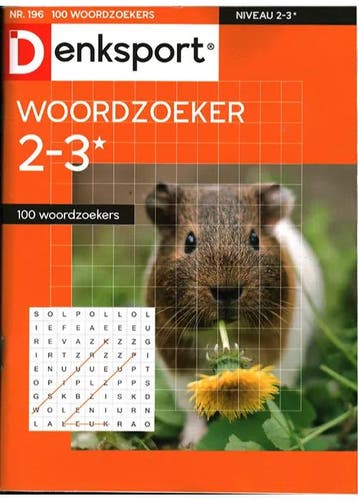 Denksport Woordzoeker 100 Woordzoekers - 196 2025, Verzenden, Nieuw, Sport en Vrije tijd