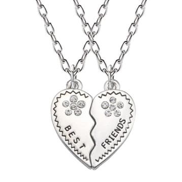 Fako Bijoux - Vriendschapsketting - Best Friends - Strass, Verzenden, Nieuw
