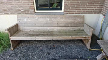 Talen vierzitsbank Lisse vuren, Ophalen, Gebruikt
