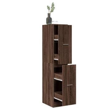 vidaXL Apothekerskast 30x41x144,5 cm bewerkt hout bruin, Verzenden, Nieuw