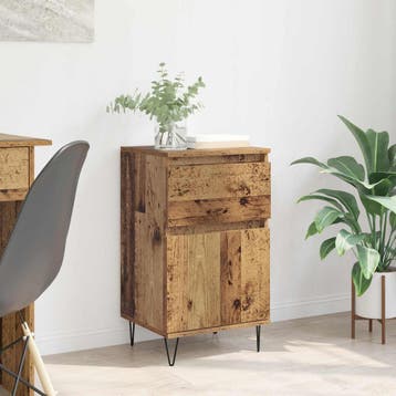 vidaXL Dressoir Oud hout 35 x 40 x 70 cm Bewerkt hout, Huis en Inrichting, Kasten | Dressoirs, Verzenden, Nieuw, Overige houtsoorten