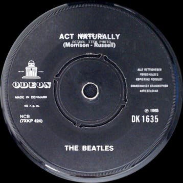 The Beatles - Act Naturally / Yesterday, Verzenden, Gebruikt