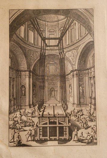 Giuseppe Vasi (1710-1782) - Trasporto della cappella del
