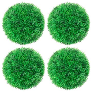 vidaXL Kunstbuxusbollen 4 st 12 cm, Verzenden, Nieuw
