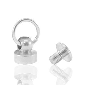 1 x RVS Telefoonhoes studs klinknagel rivet Silver ca. 9x..., Hobby en Vrije tijd, Ophalen of Verzenden, Nieuw, Kraal