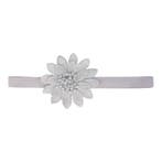 Haarband Bloem - Gehaakt 10cm - Pastel – Grijs, Nieuw
