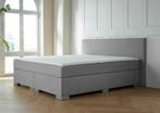 ACTIE! Boxspring Nantes 160 200 Grijs, Verzenden, 200 cm, 160 cm, Nieuw